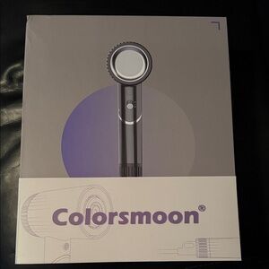 Colorsmoon Hair Dryer, 100,000 RPM High-Speed Brushless Motor Negative Ionic NIB